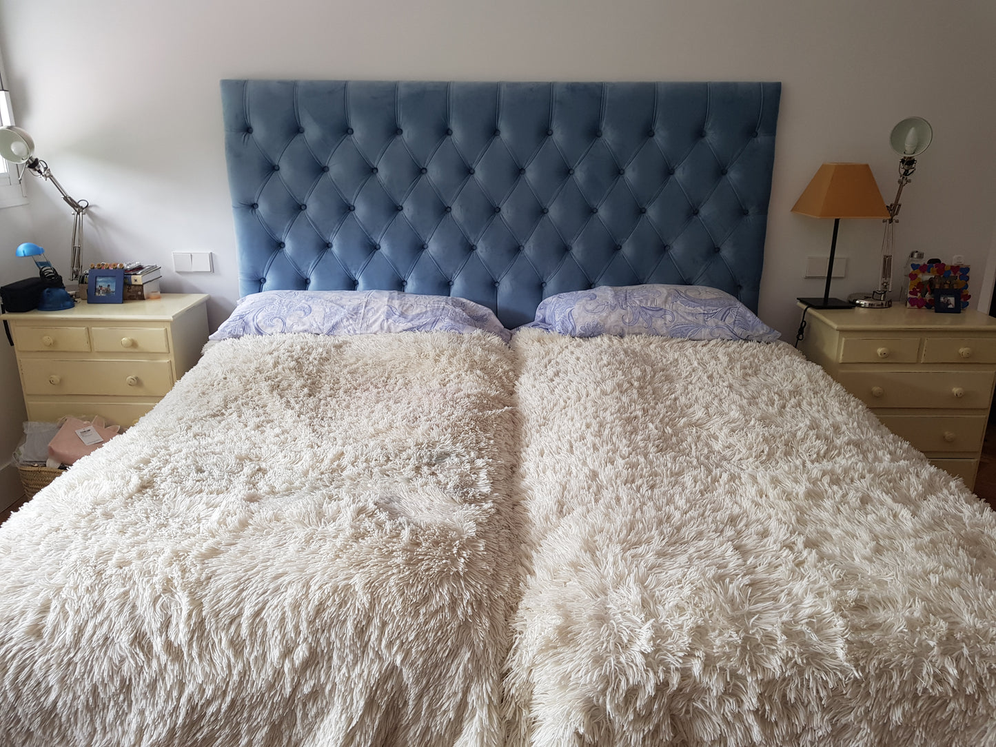 Cabecero de cama capitoné
